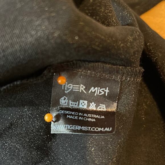 Rise of Dawn Spaghetti Strap Slip Maxi Dress Black Shimmering Size XS NWT - Picture 11 of 13